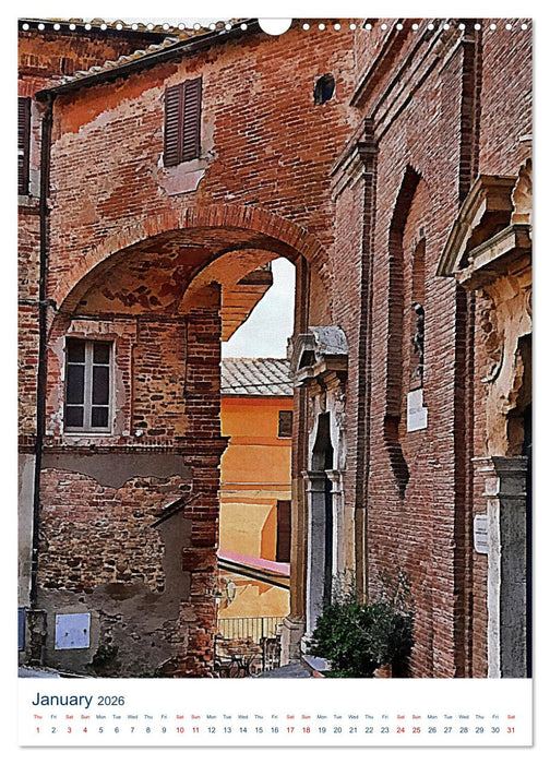 Umbrian Archways (CALVENDO Monthly Calendar 2026)