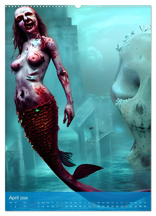 Sirens of the Undead Seas (CALVENDO Monthly Calendar 2026)
