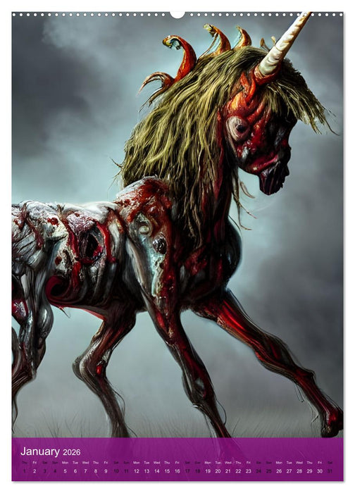 Zombiecorns (CALVENDO Monthly Calendar 2026)
