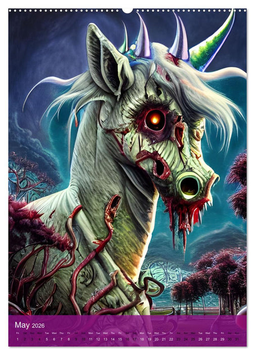 Zombiecorns (CALVENDO Monthly Calendar 2026)