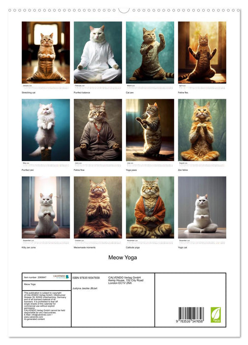 Meow Yoga (CALVENDO Premium-Calendar 2026)