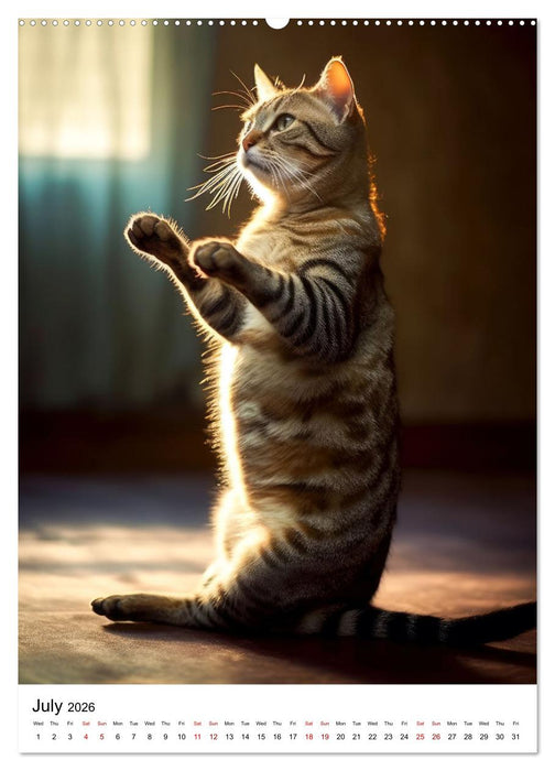 Meow Yoga (CALVENDO Premium-Calendar 2026)