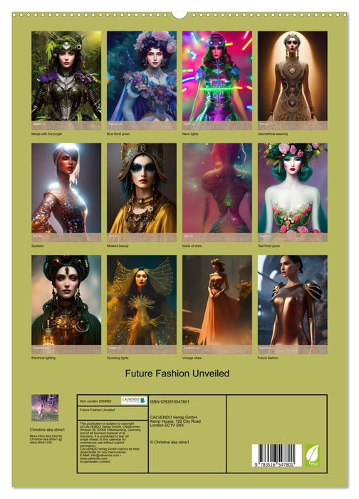 Future Fashion Unveiled (CALVENDO Premium-Calendar 2026)