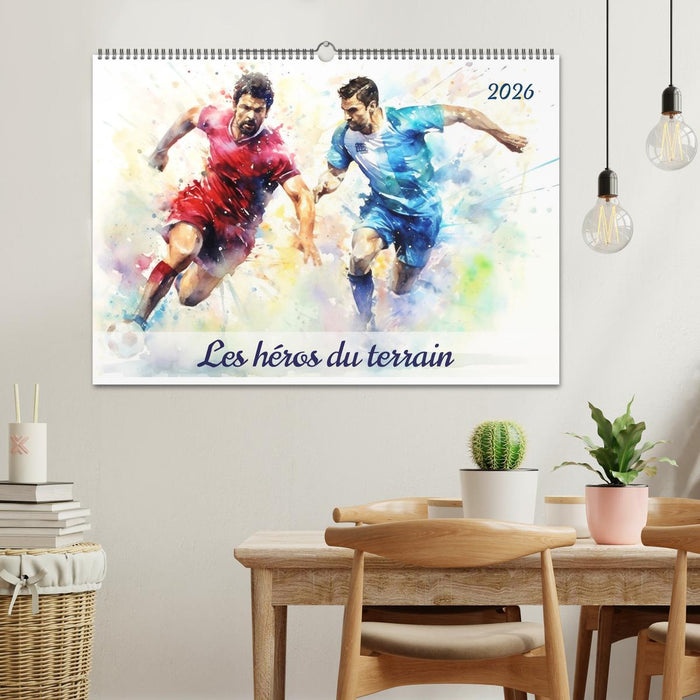 Les héros du terrain (CALVENDO Calendrier mensuel 2026)