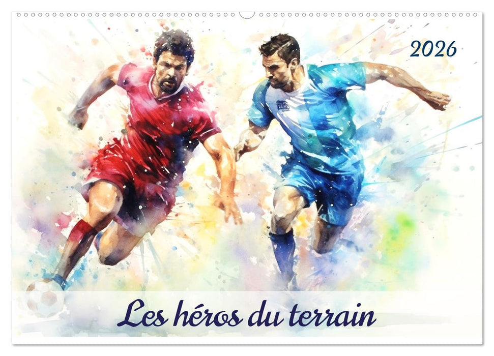 Les héros du terrain (CALVENDO Calendrier mensuel 2026)
