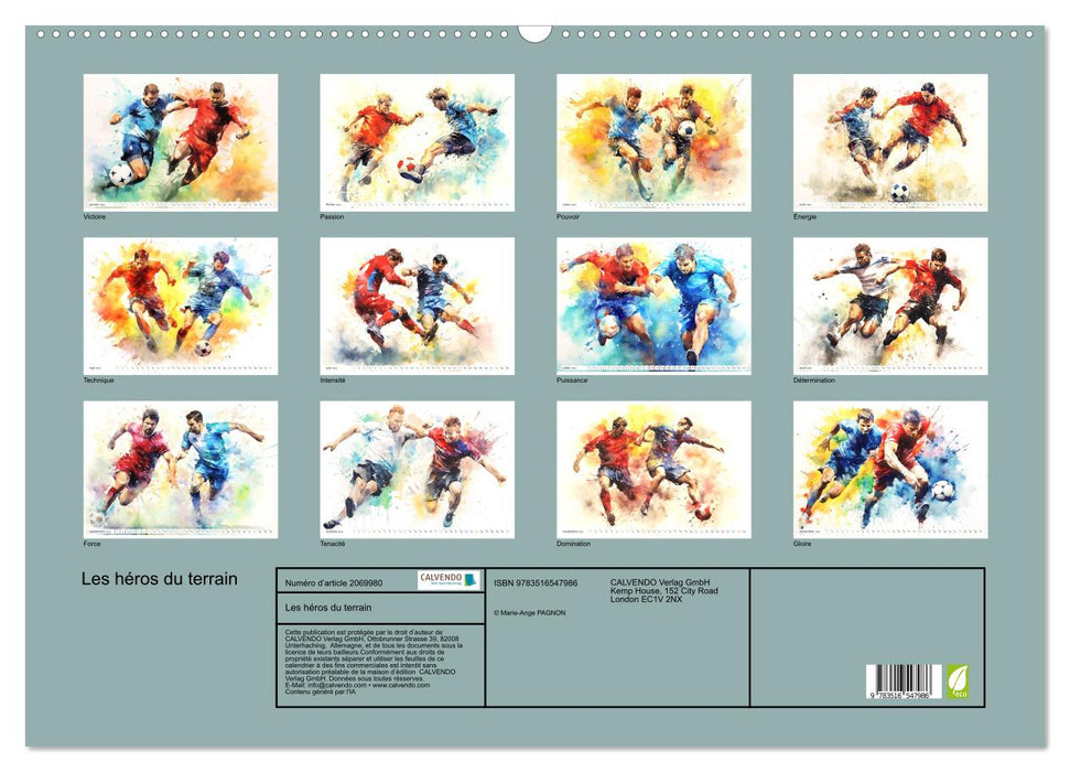 Les héros du terrain (CALVENDO Calendrier mensuel 2026)