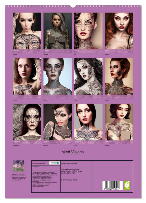 Inked Visions (CALVENDO Premium-Calendar 2026)