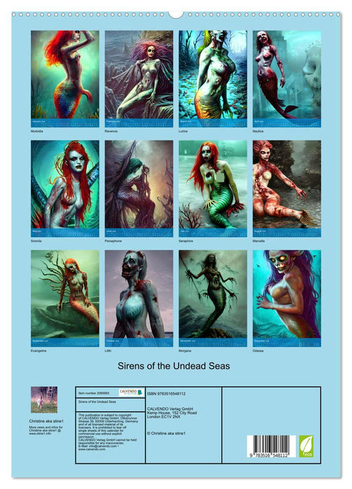 Sirens of the Undead Seas (CALVENDO Premium-Calendar 2026)