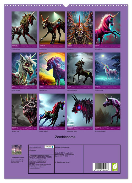 Zombiecorns (CALVENDO Premium-Calendar 2026)