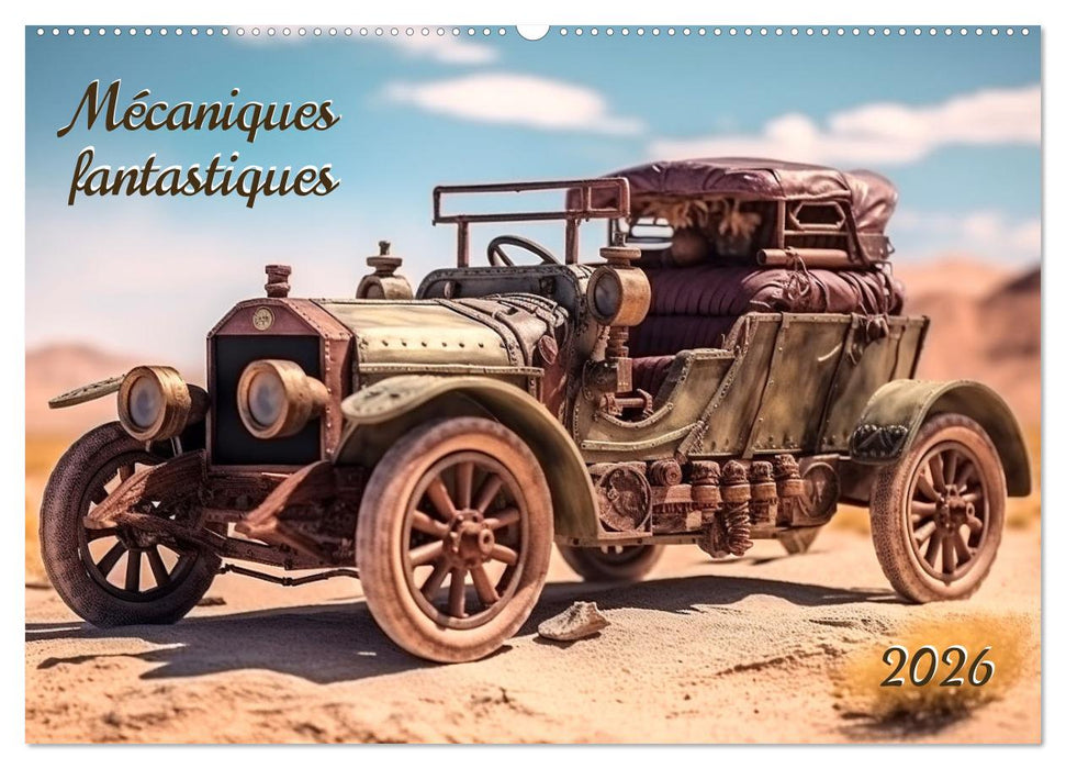 Mécaniques fantastiques (CALVENDO Calendrier mensuel 2026)