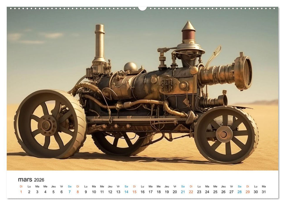 Mécaniques fantastiques (CALVENDO Calendrier mensuel 2026)