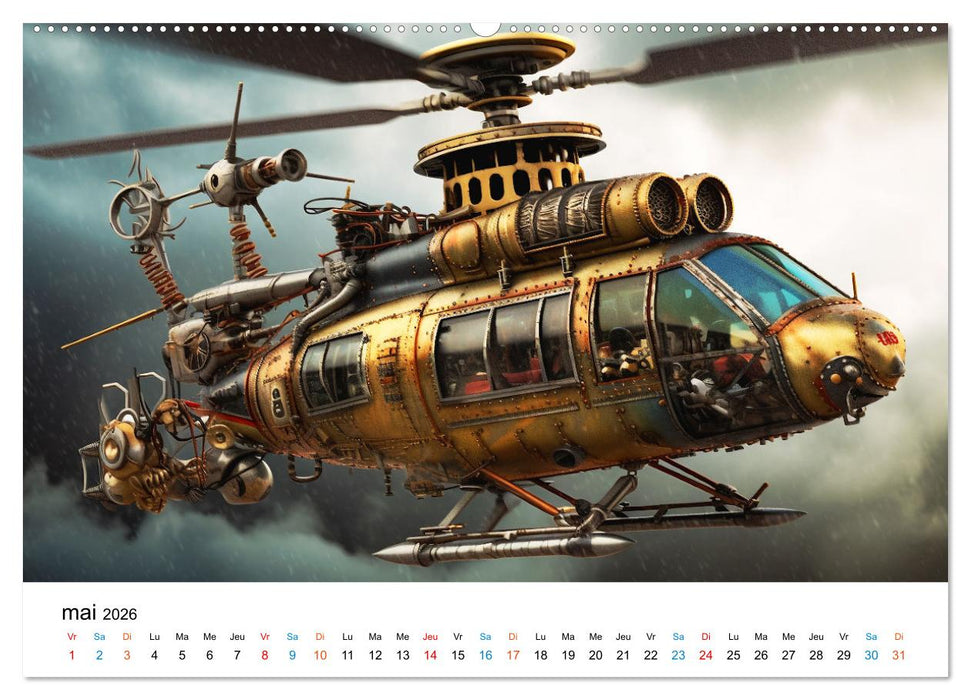 Mécaniques fantastiques (CALVENDO Calendrier mensuel 2026)