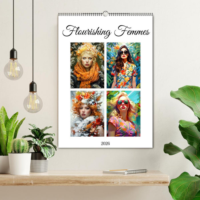 Flourishing Femmes (CALVENDO Monthly Calendar 2026)
