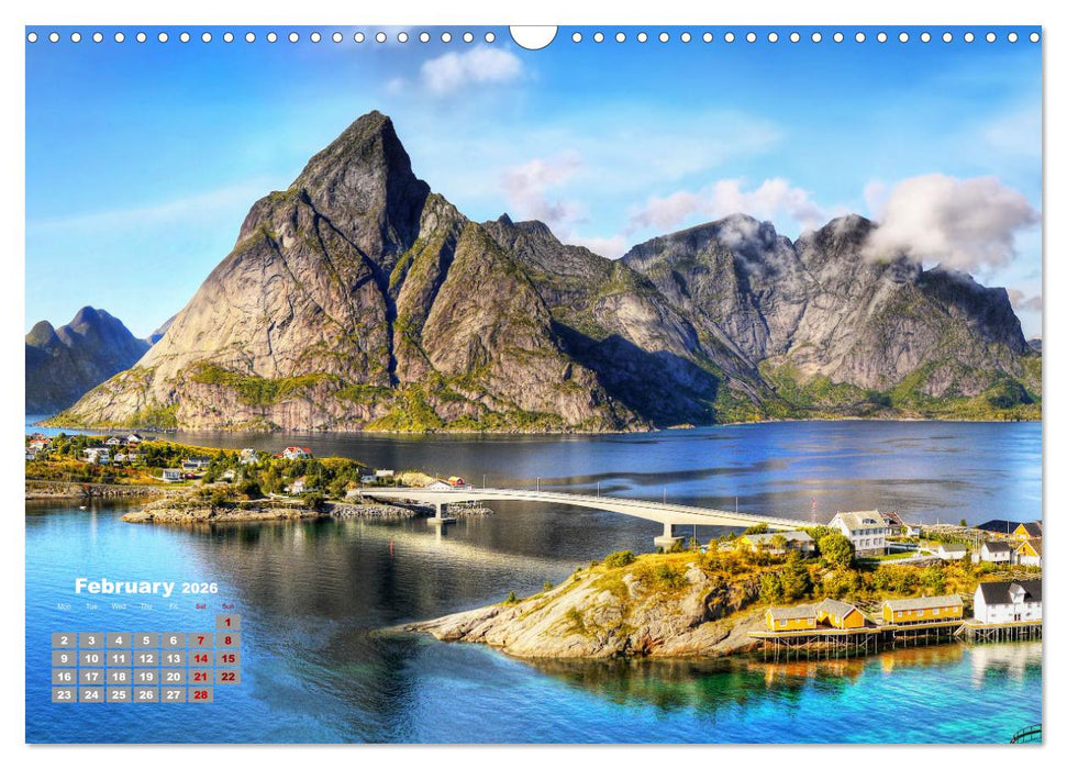 Natural Wonders, Fascinating Places in The World (CALVENDO Monthly Calendar 2026)