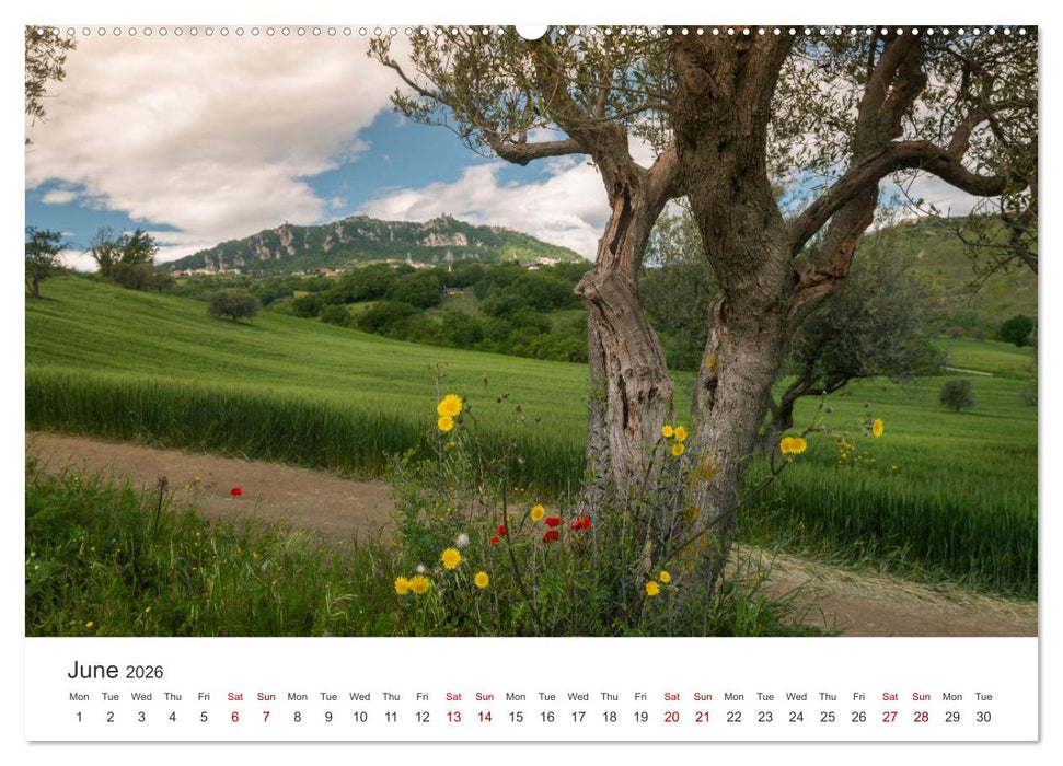 San Marino The oldest Republic in the world (CALVENDO Premium-Calendar 2026)
