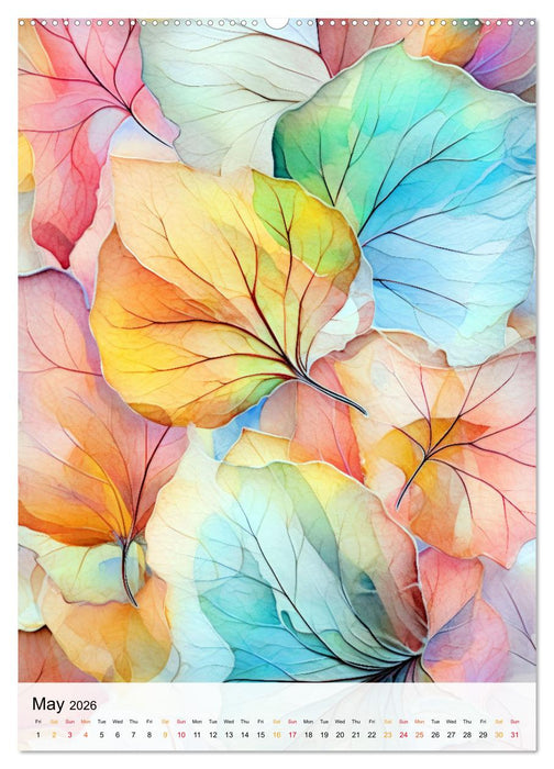 Artistic Leaves (CALVENDO Monthly Calendar 2026)