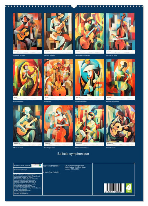 Ballade symphonique (CALVENDO Calendrier supérieur 2026)
