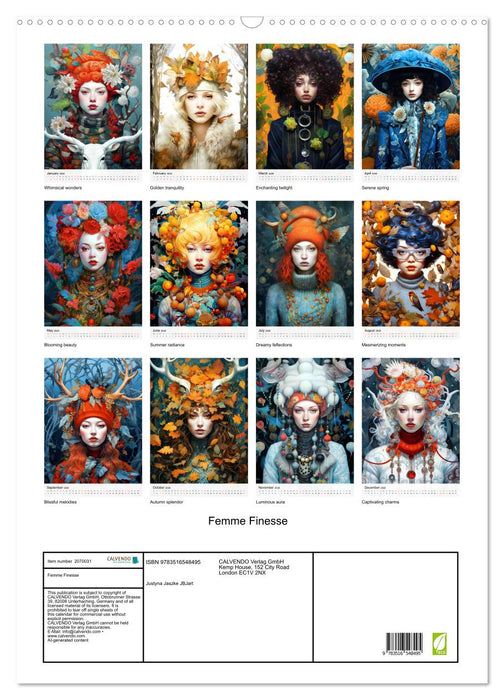 Femme Finesse (CALVENDO Monthly Calendar 2026)