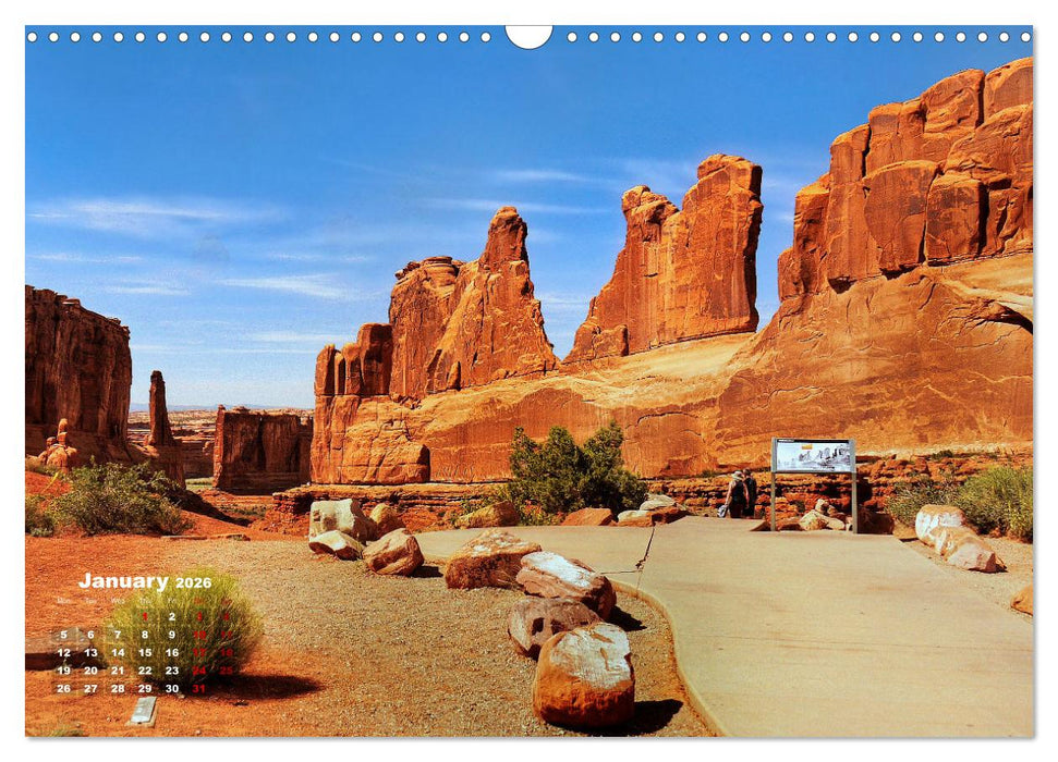 Arches Road Trip (CALVENDO Monthly Calendar 2026)