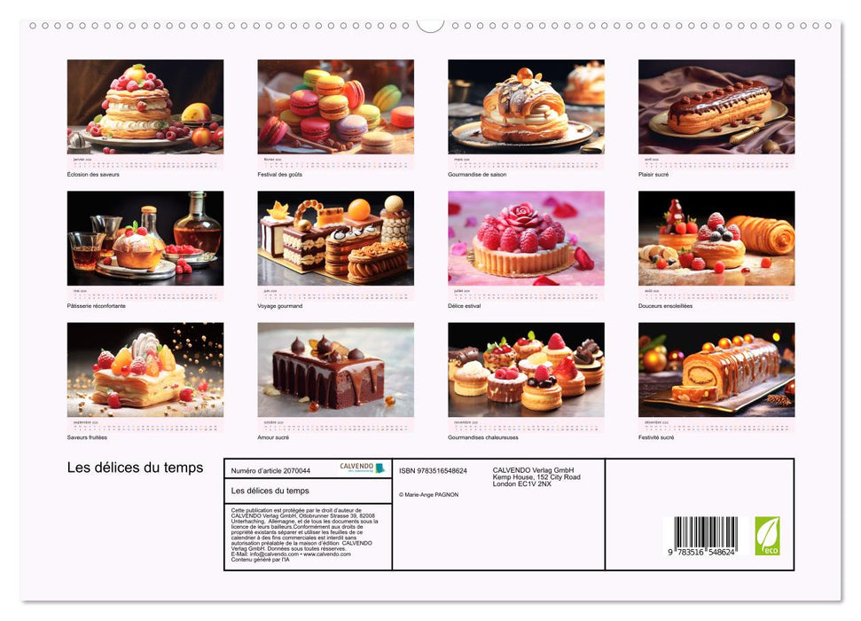 Les délices du temps (CALVENDO Calendrier supérieur 2026)
