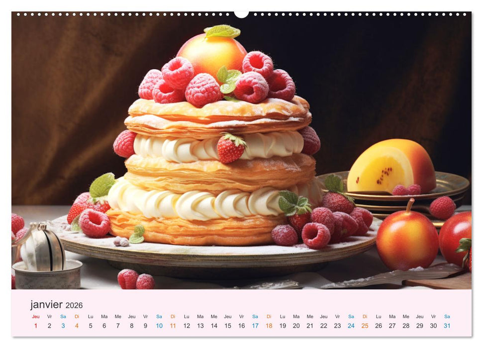 Les délices du temps (CALVENDO Calendrier supérieur 2026)