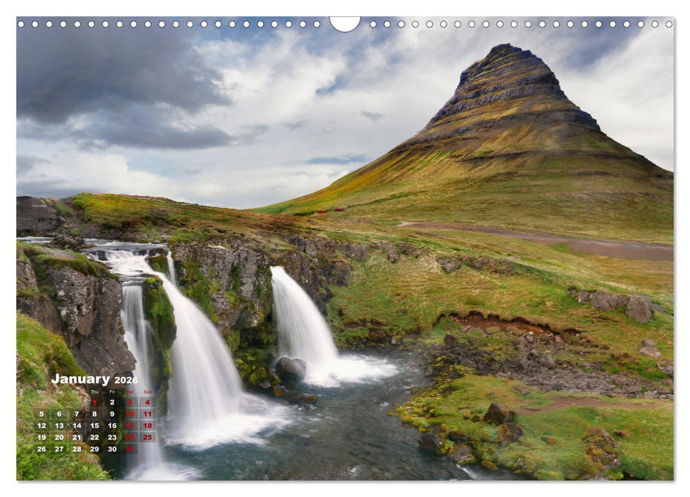 Iceland Beauty of Nature (CALVENDO Monthly Calendar 2026)