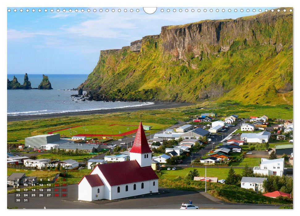 Iceland Beauty of Nature (CALVENDO Monthly Calendar 2026)