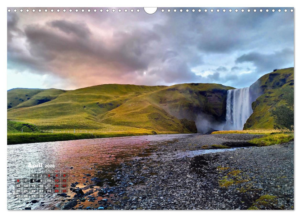 Iceland Beauty of Nature (CALVENDO Monthly Calendar 2026)