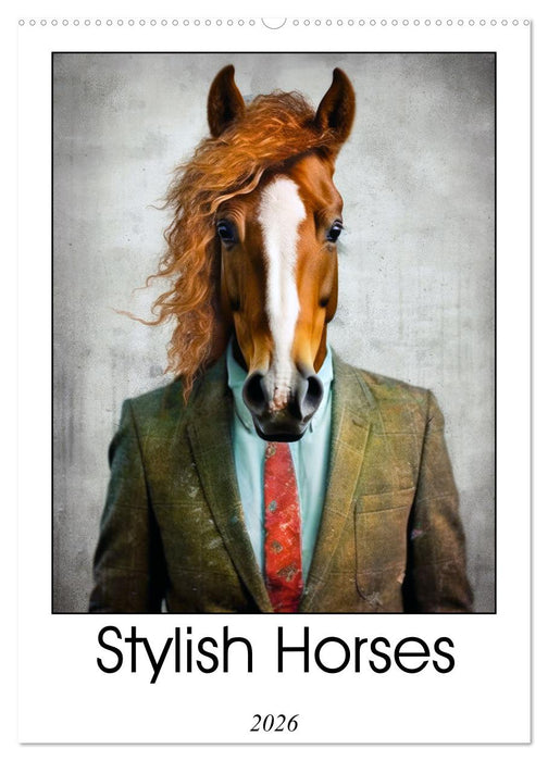 Stylish Horses (CALVENDO Monthly Calendar 2026)