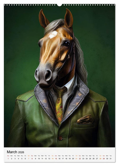Stylish Horses (CALVENDO Monthly Calendar 2026)