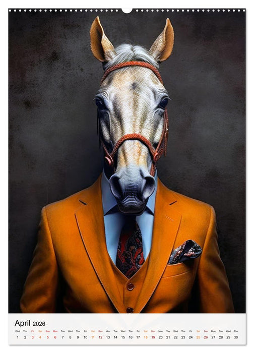 Stylish Horses (CALVENDO Monthly Calendar 2026)