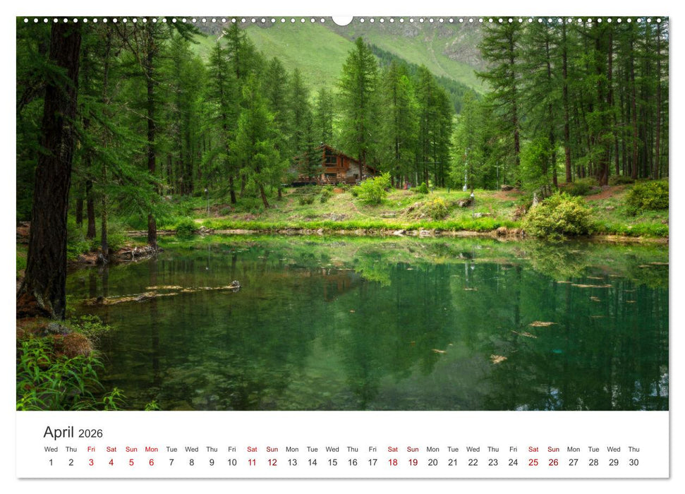 Aosta Valley and its nature (CALVENDO Premium-Calendar 2026)