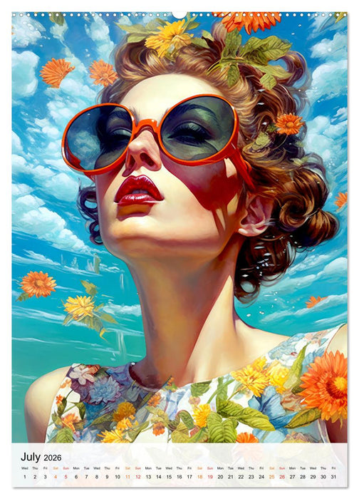 Flourishing Femmes (CALVENDO Premium-Calendar 2026)