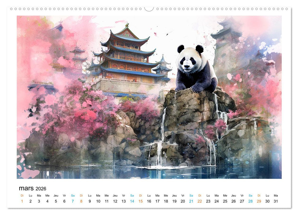 Édifices célèbres, autour du monde (CALVENDO Calendrier mensuel 2026)