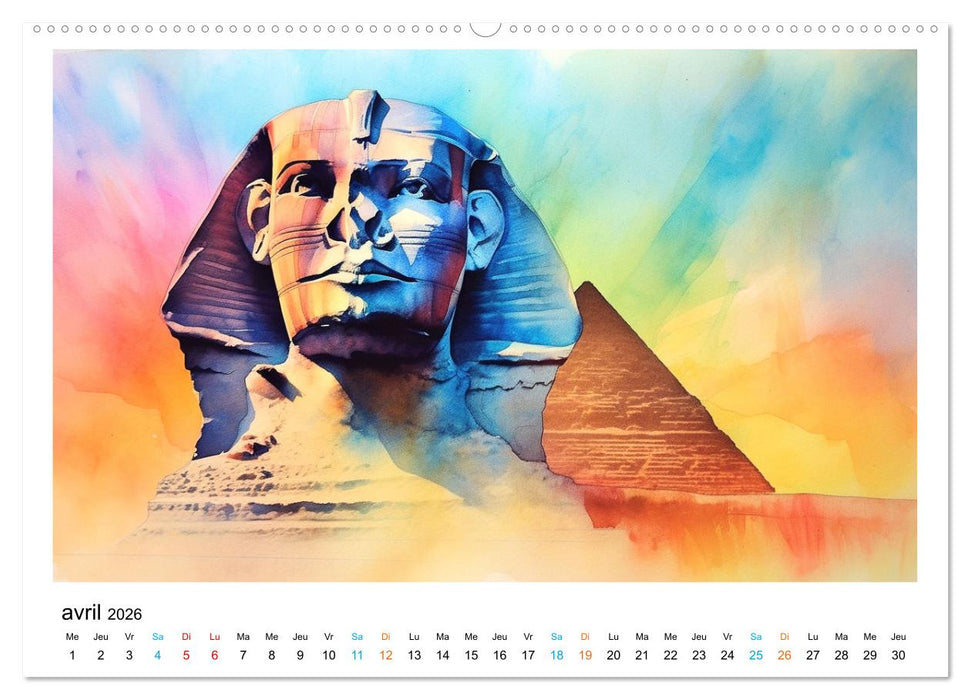 Édifices célèbres, autour du monde (CALVENDO Calendrier mensuel 2026)