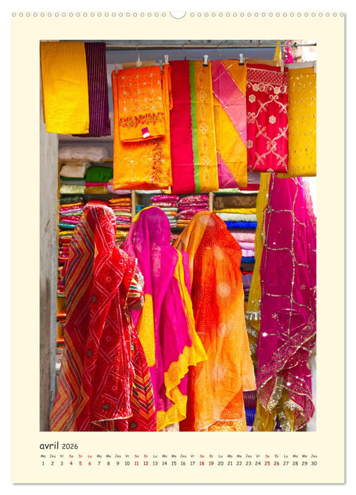 INDE pays aux couleurs éblouissantes (CALVENDO Calendrier mensuel 2026)
