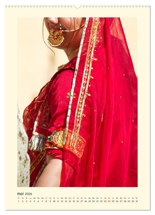 INDE pays aux couleurs éblouissantes (CALVENDO Calendrier mensuel 2026)