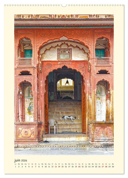 INDE pays aux couleurs éblouissantes (CALVENDO Calendrier mensuel 2026)