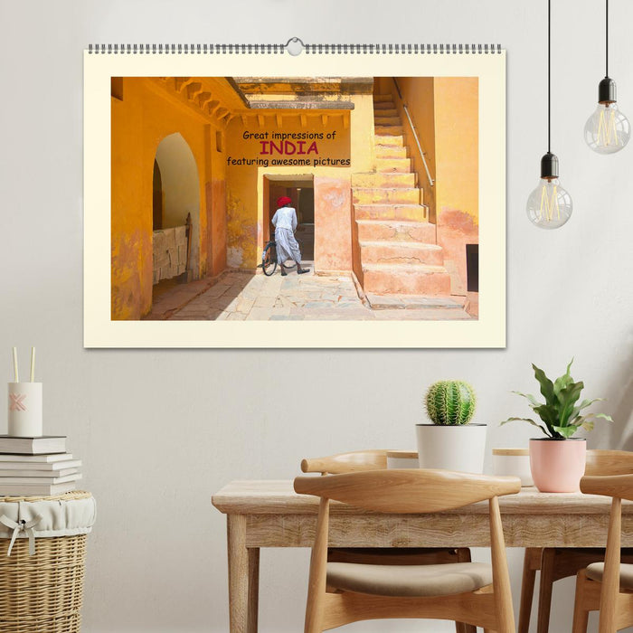 Great impressions of INDIA featuring awesome pictures (CALVENDO Monthly Calendar 2026)