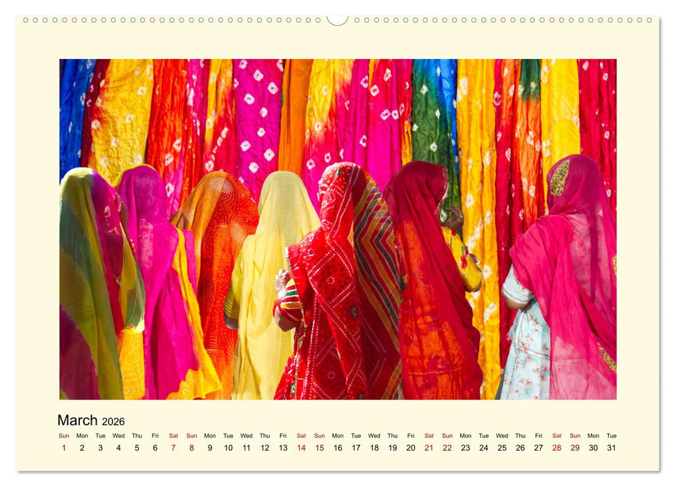 Great impressions of INDIA featuring awesome pictures (CALVENDO Monthly Calendar 2026)