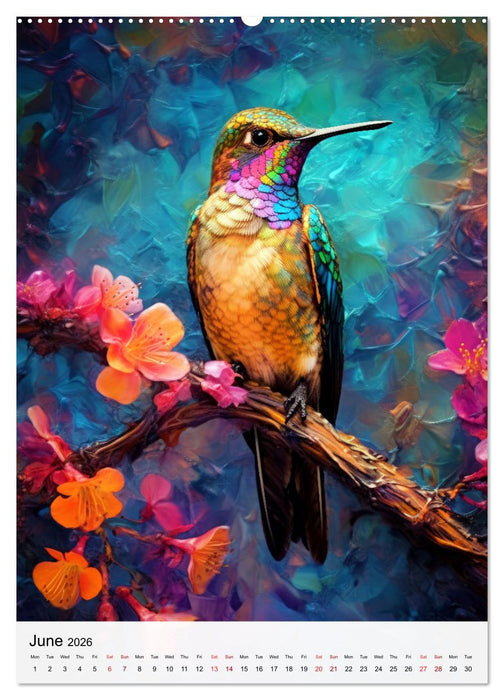 Birds in Living Color (CALVENDO Monthly Calendar 2026)