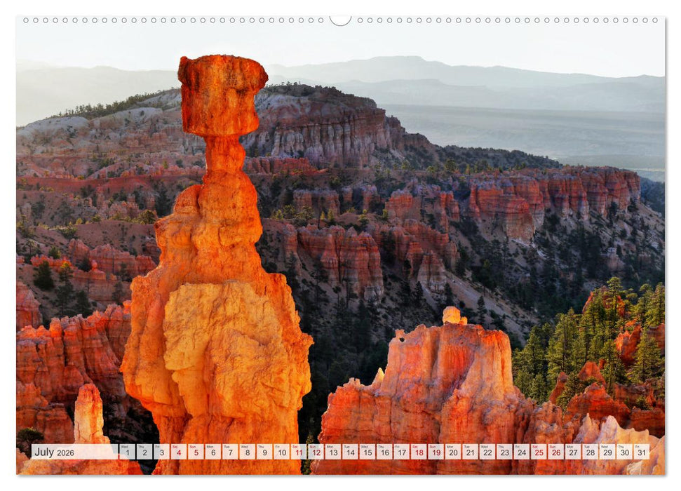 Bryce Canyon, Sunrise and Sunset points (CALVENDO Premium-Calendar 2026)