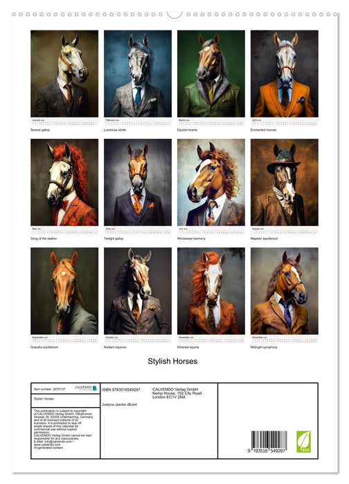 Stylish Horses (CALVENDO Premium-Calendar 2026)