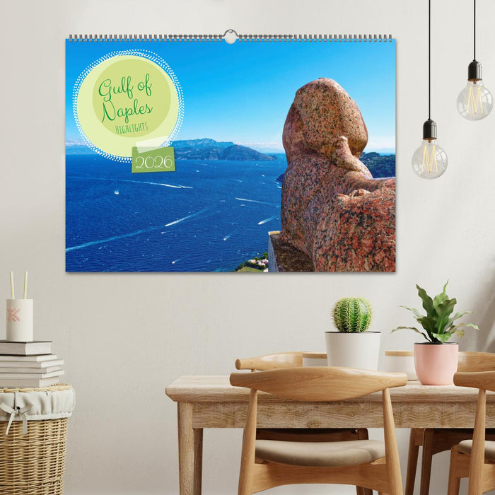 Gulf of Naples - Highlights (CALVENDO Monthly Calendar 2026)