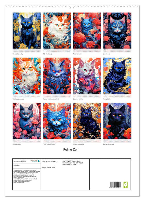 Feline Zen (CALVENDO Monthly Calendar 2026)
