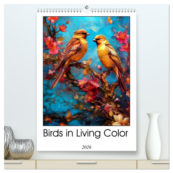 Birds in Living Color (CALVENDO Premium-Calendar 2026)