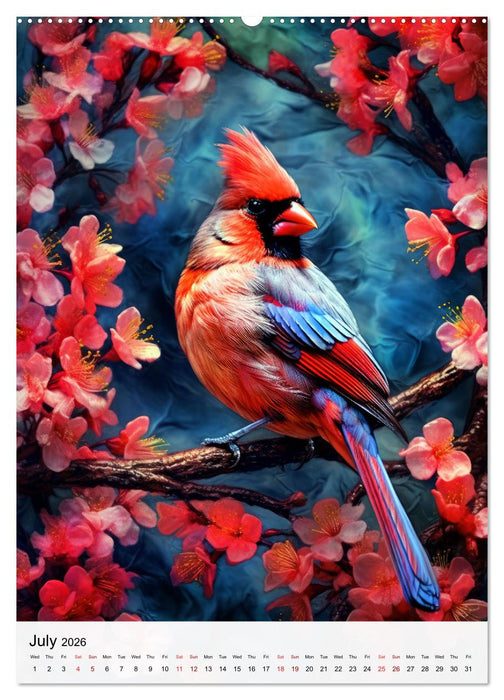 Birds in Living Color (CALVENDO Premium-Calendar 2026)