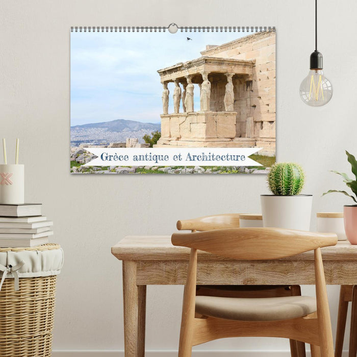 Grèce antique et Architecture (CALVENDO Calendrier mensuel 2026)