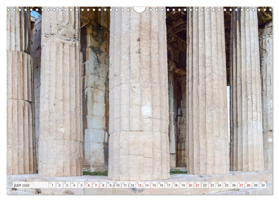 Grèce antique et Architecture (CALVENDO Calendrier mensuel 2026)