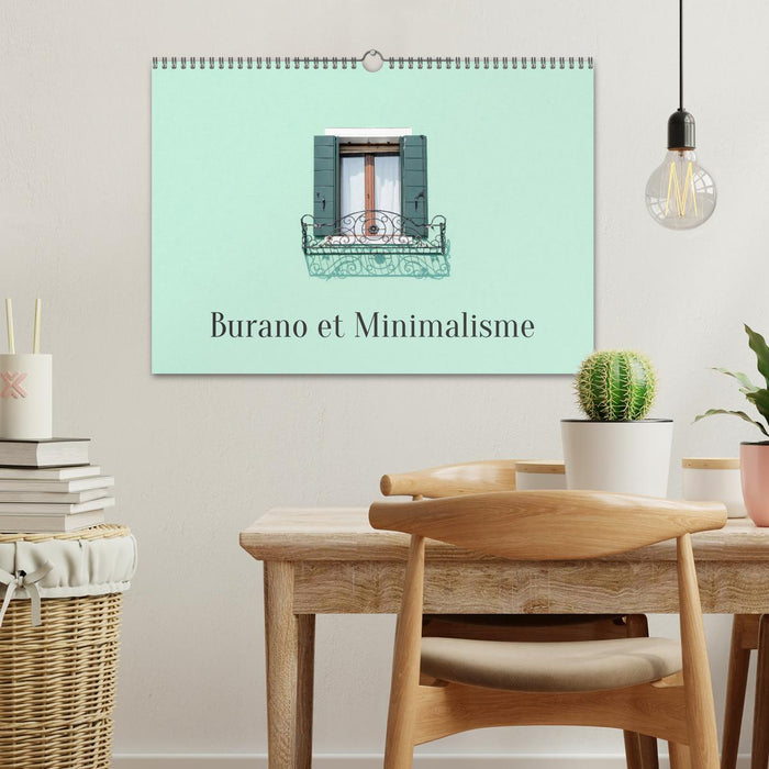 Burano et Minimalisme (CALVENDO Calendrier mensuel 2026)